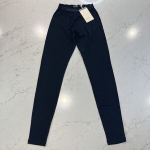Icebreaker NEW 200 Oasis Fly Leggings Mens Small Black 100% Merino Wool Thermal